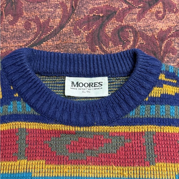 VTG Moores Heavy Patterned Knit - Picture 2 of 3